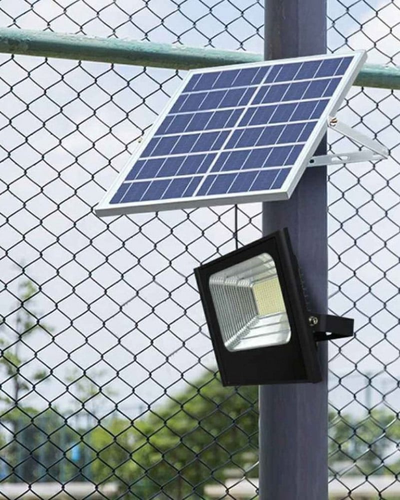 CcLamp® LED Αδιάβροχος Ηλιακός Προβολέας 300W IP67 με Φωτοβολταϊκό Πάνελ, Τηλεχειρισμό και Χρονοδιακόπτη - LED Solar Light Panel